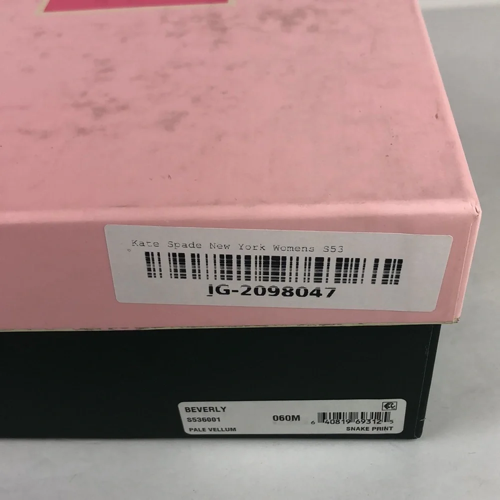 NEW Kate Spade New York Beverly Snake Pump Heels 6